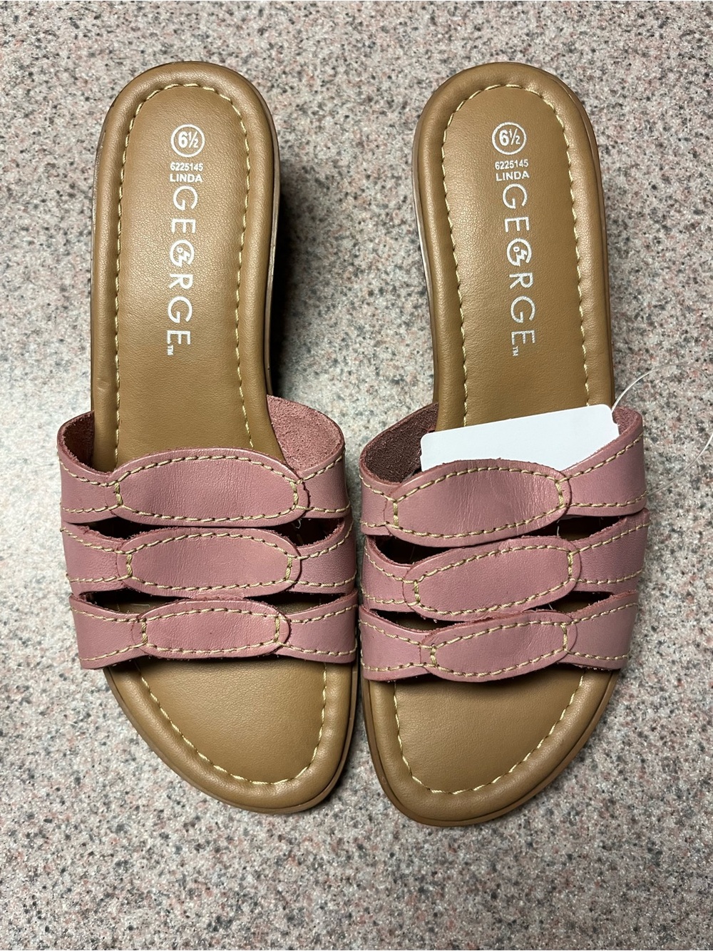 George Women’s Linda Slide Sandals in Dusty Rose